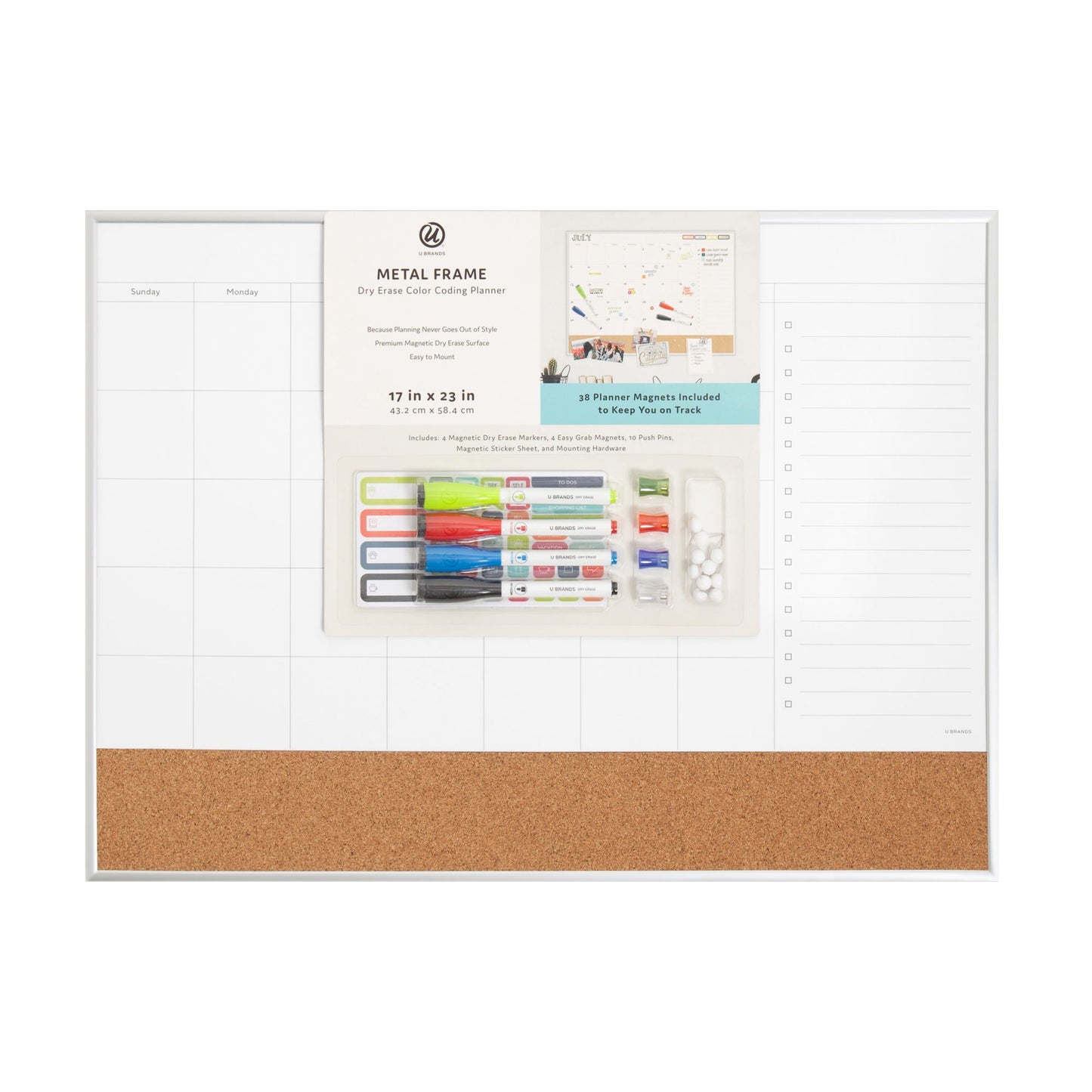 u-brands-17-x-23-metal-frame-3-in-1-color-coding-planner---white