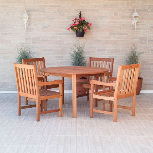 amazonia-5-pc-outdoor-patio-dining-set---brown