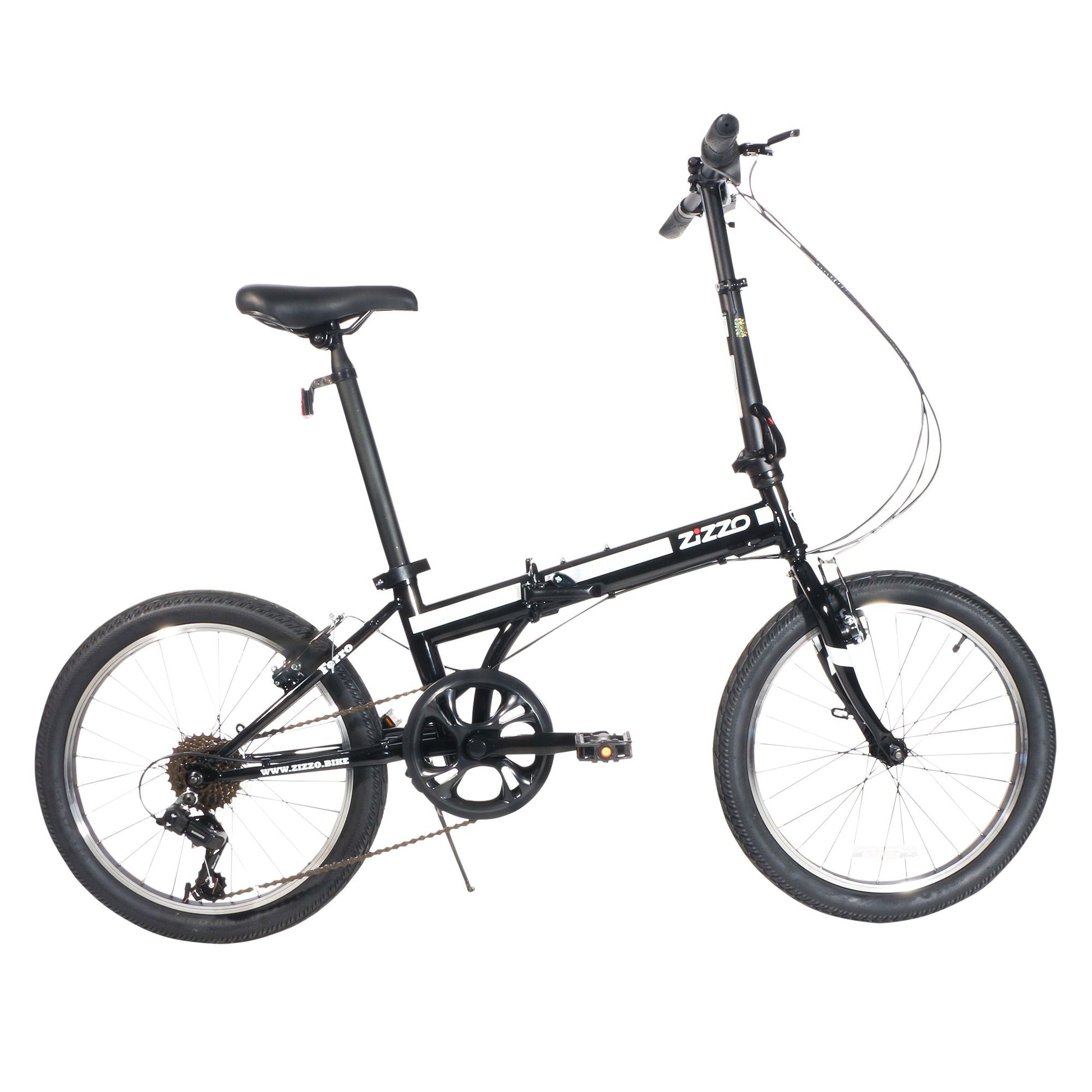 zizzo-ferro-7-speed-ht-steel-folding-bike---black