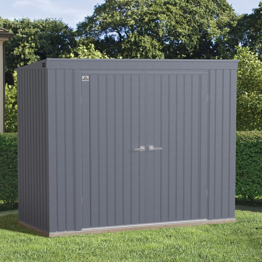 arrow-elite-8-x-4-steel-storage-shed---anthracite