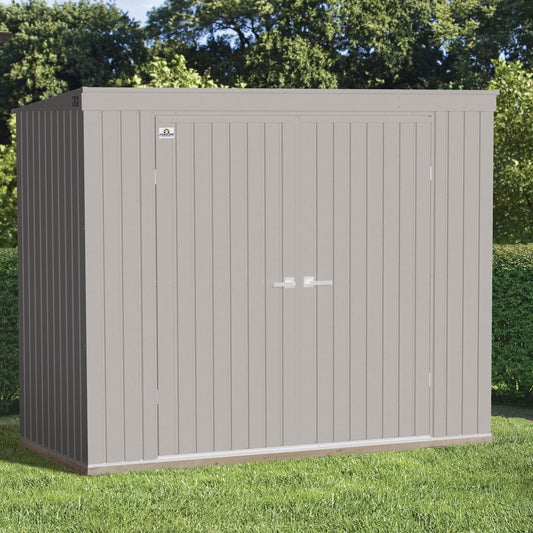 arrow-elite-8-x-4-steel-storage-shed---cool-gray