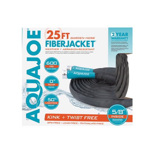 aqua-joe-ajfjh25-58-pro-25-ultra-flexible-kink-free-fiberjacket-garden-hose