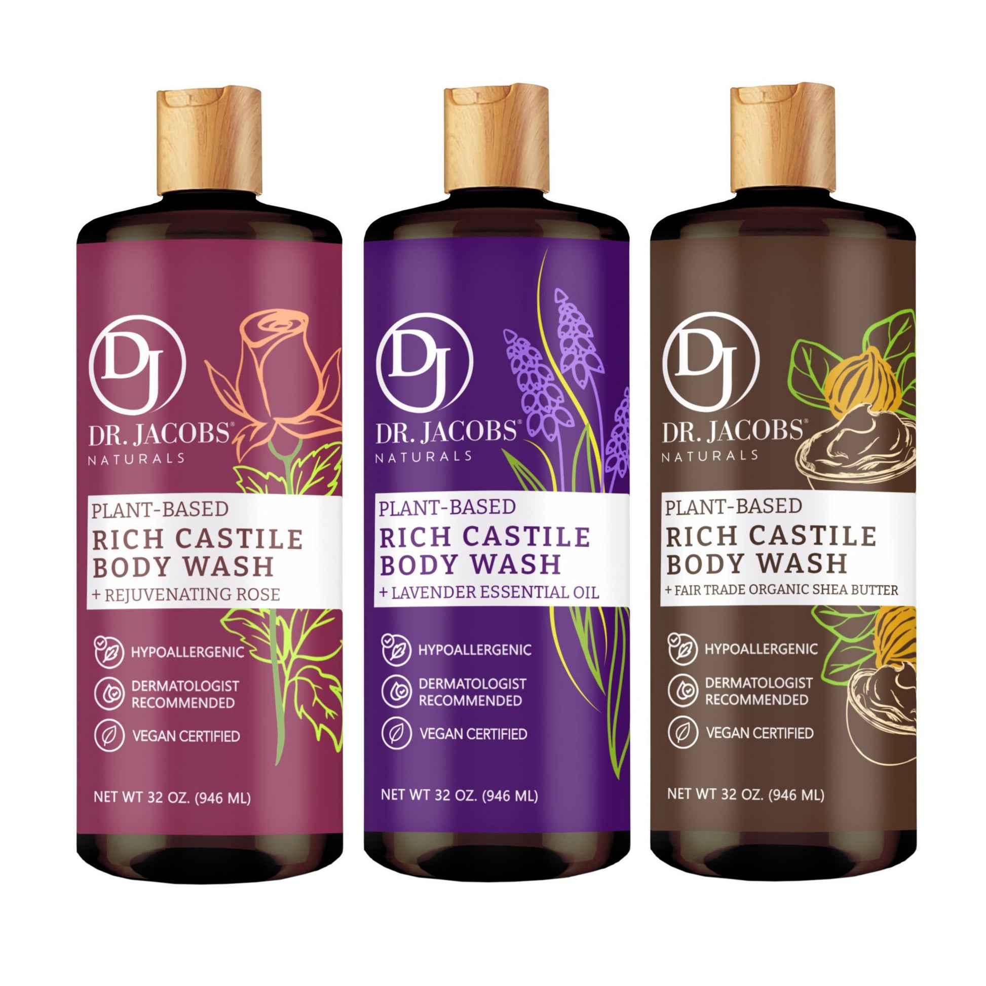 dr-jacobs-castile-body-wash-3-pk32-oz---rose-lavender-shea-butter