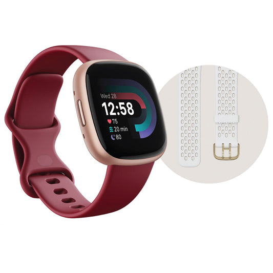 fitbit-versa-4-fitness-smartwatch-bundle---beet-juicecopper-rose