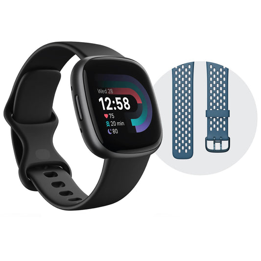 fitbit-versa-4-fitness-smartwatch-bundle---blackgraphite