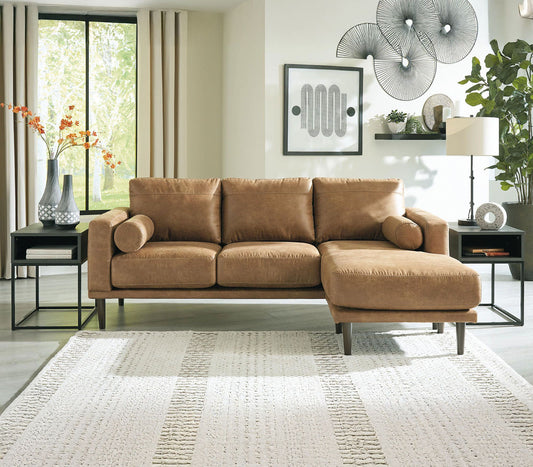 arroyo-faux-leather-sofa-chaise---caramel