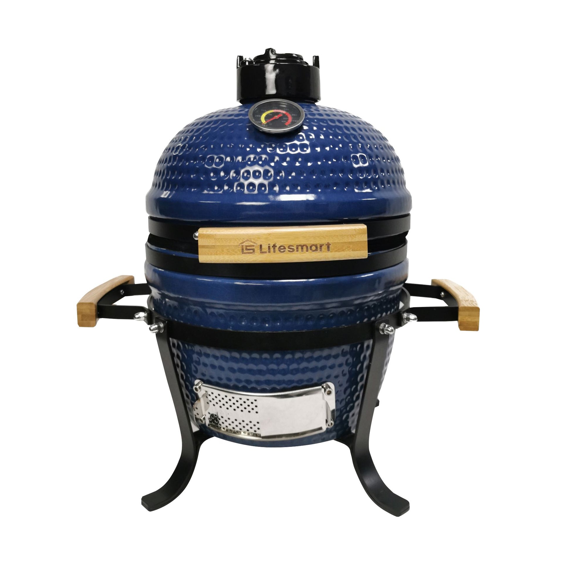 lifesmart-pack-and-go-charcoal-kamado-grill-with-carry-bag---blue