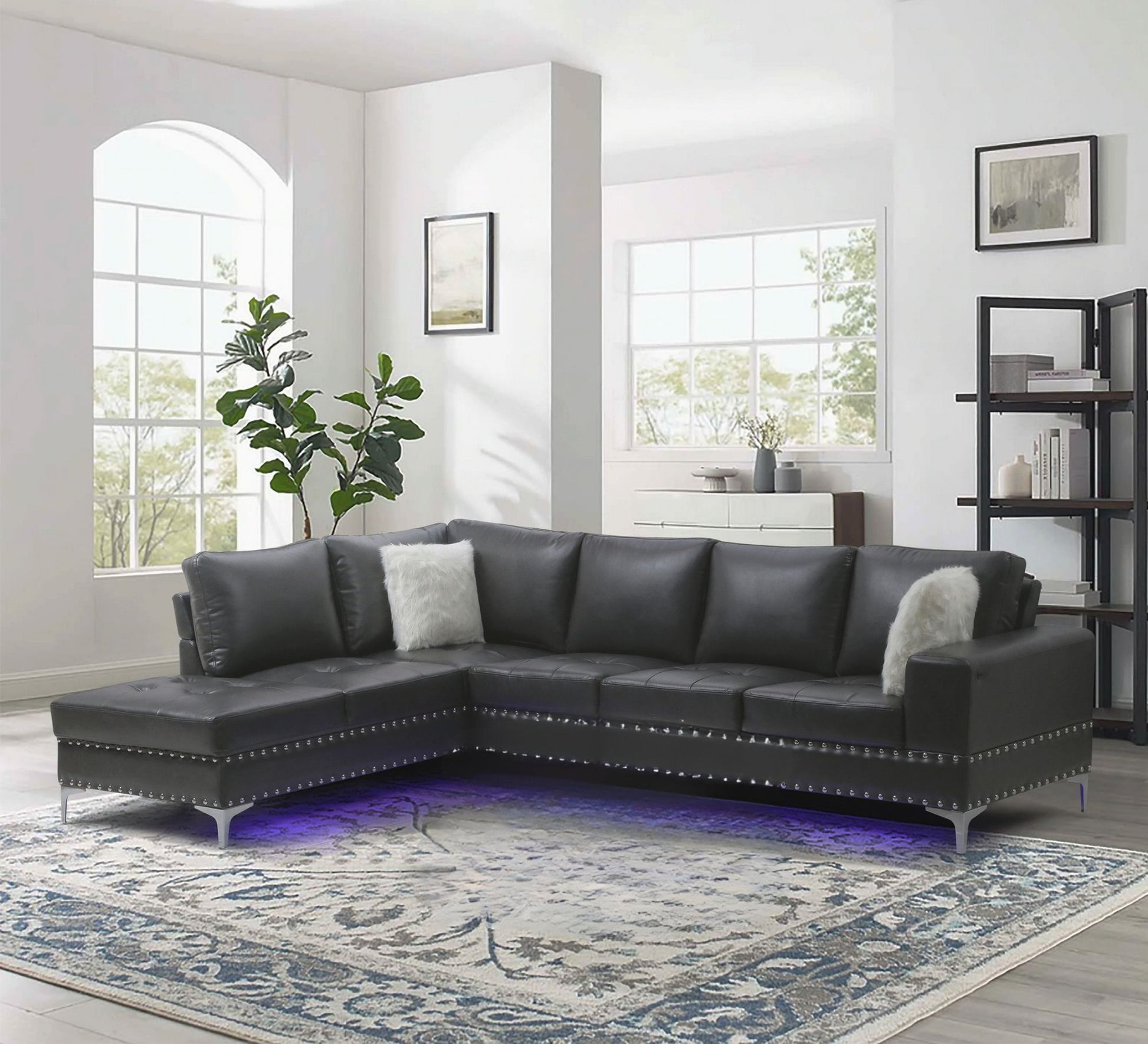 demar-sectional-with-led-light---black