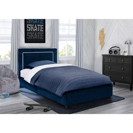 delta-children-upholstered-twin-bed---navy