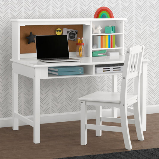 delta-children-kids-wood-desk-with-hutch-and-chair---white