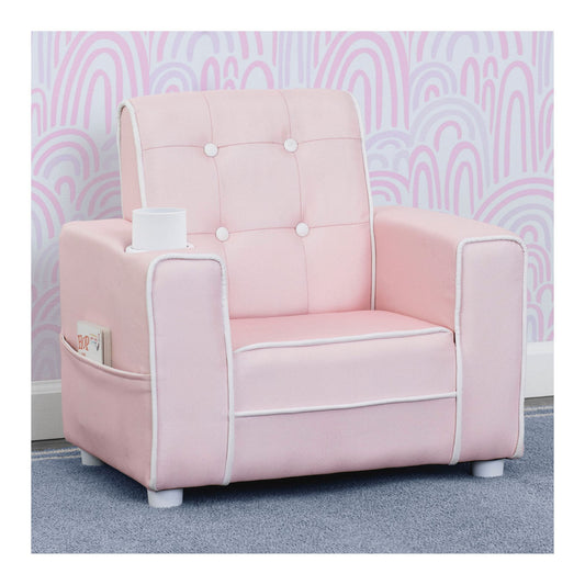 delta-children-chelsea-kids-upholstered-chair-with-cup-holder---pink