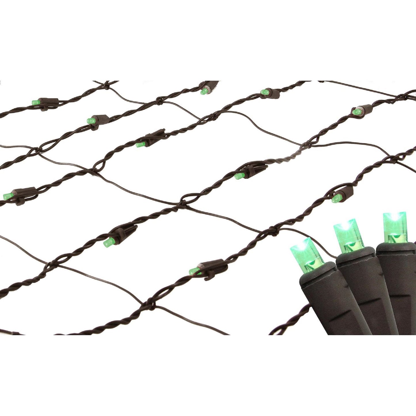 northlight-2-x-8-green-led-tree-trunk-wrap-net-style-lights---brown-wire