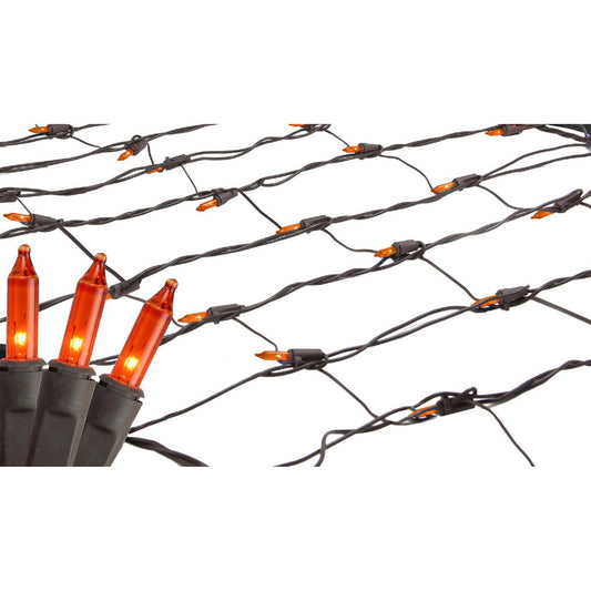 northlight-2-x-8-orange-mini-tree-trunk-wrap-net-lights---brown-wire
