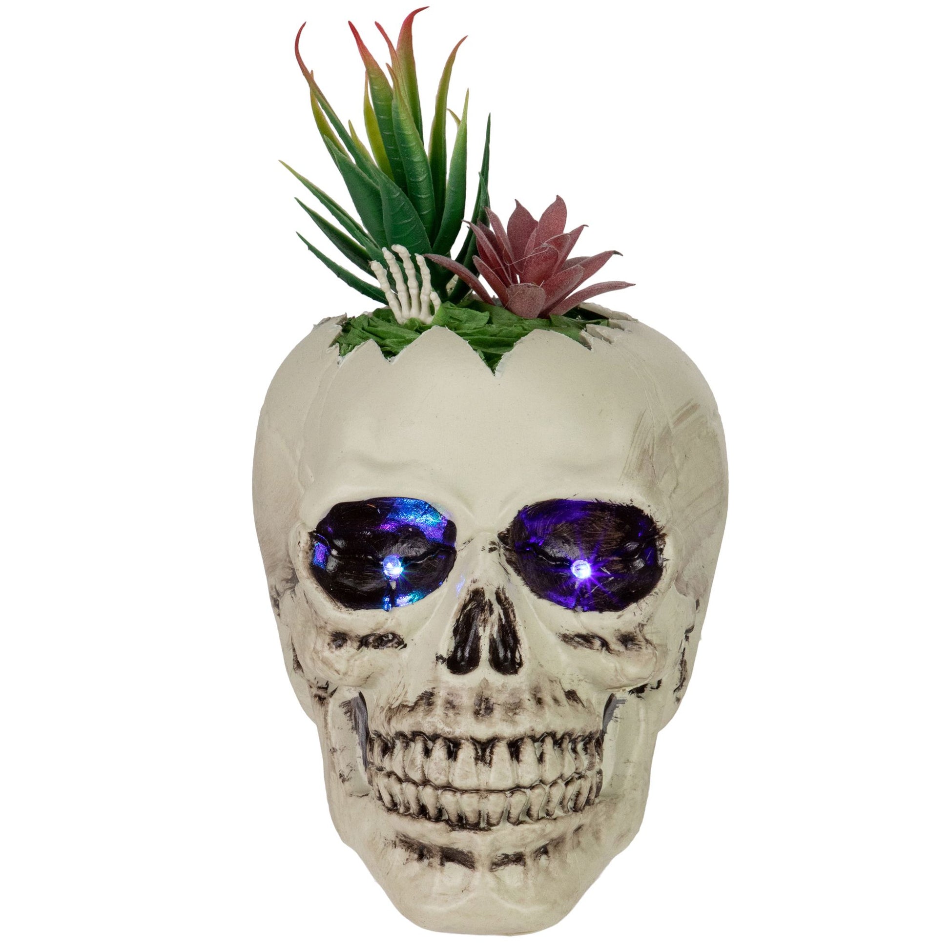 northlight-875-led-lighted-succulent-halloween-skull-planter