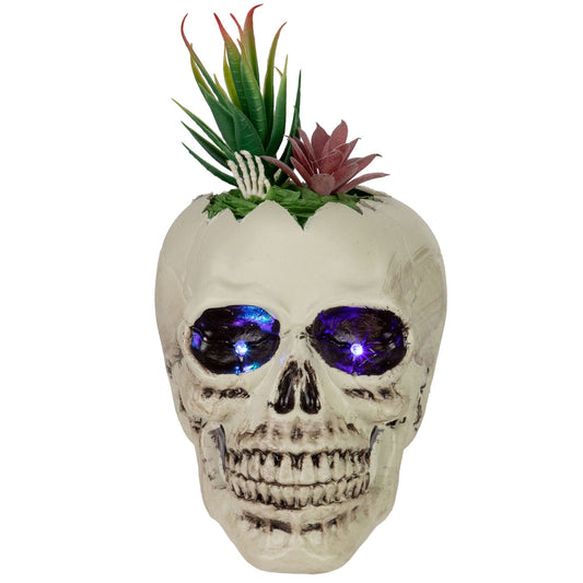 northlight-875-led-lighted-succulent-halloween-skull-planter