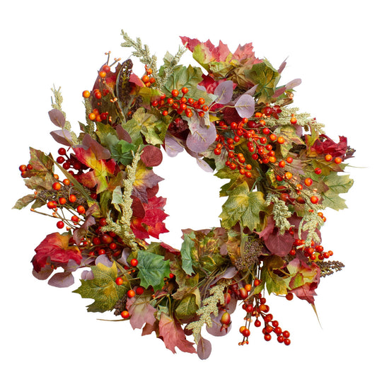 northlight-20-leaves-and-berries-artificial-fall-harvest-wreath