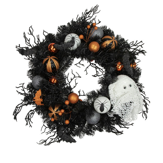 northlight-24-orange-ornaments-and-ghost-halloween-pine-wreath