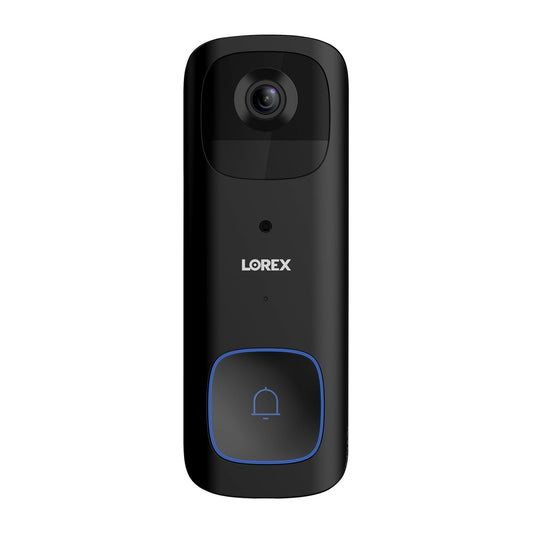 lorex-2k-battery-operated-doorbell---black