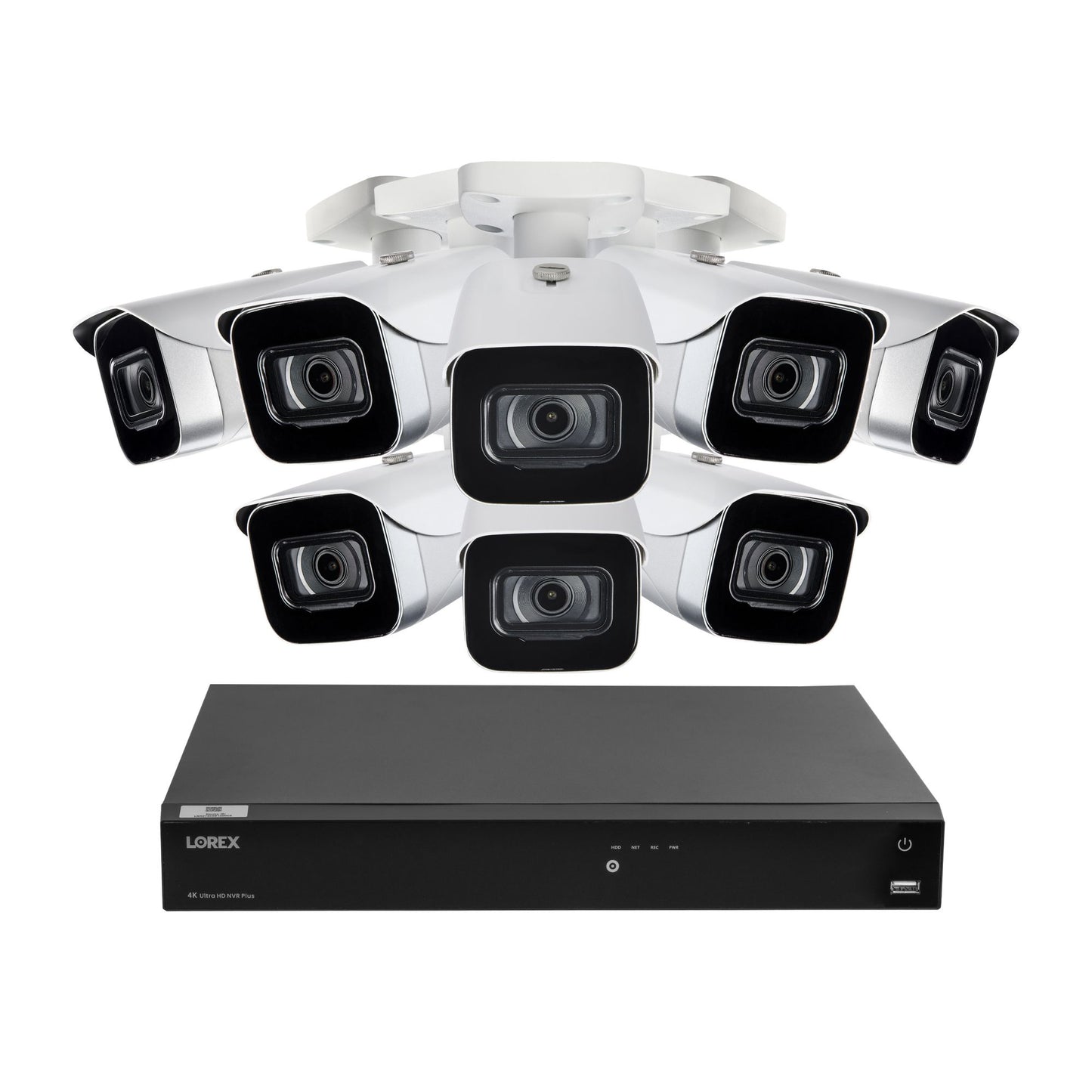lorex-fusion-4k-4tb-wired-nvr-system-with-8-ip-bullet-cameras---white