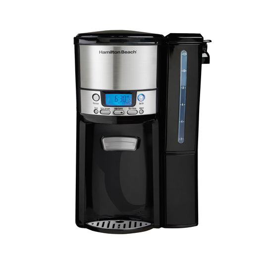 hamilton-beach-12-cup-dispensing-coffee-maker-black-and-silver