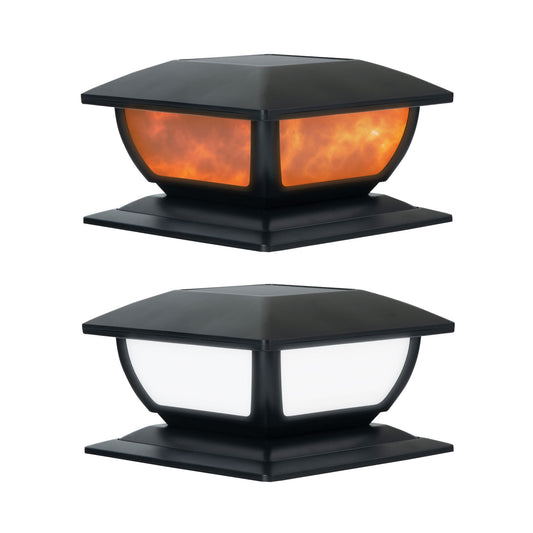 bell-howell-solar-post-cap-lights-2pk---black
