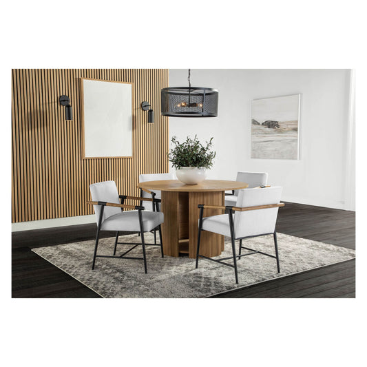 zara-blonde-dining-set-with-upholstered-chairs-5-pc