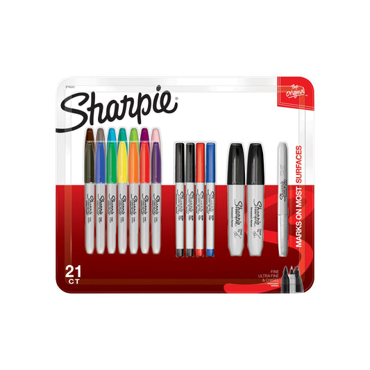 sharpie-permanent-markers-assorted-tips-and-colors-21-ct