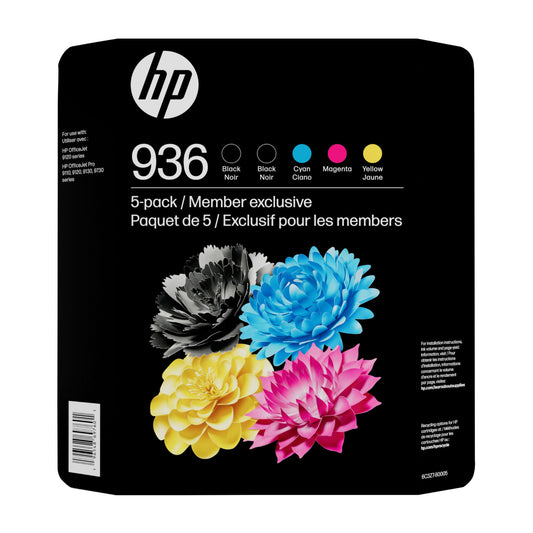 hp-936-5-pack-standard-capacity-ink-cartridges---blackcyanmagentayellow---instant-ink-eligible