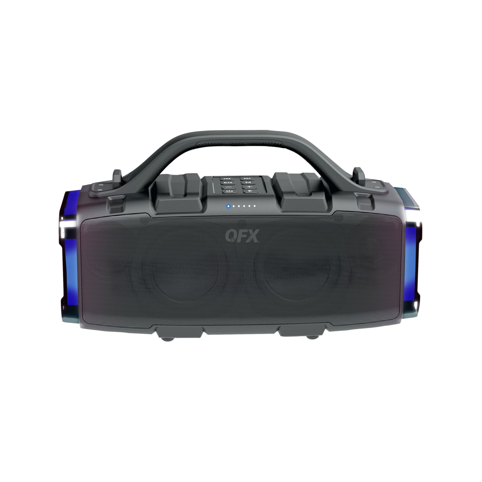 qfx-bt-zx9-high-powered-dual-35-ipx6-waterproof-boom-box-speaker-with-led-lights