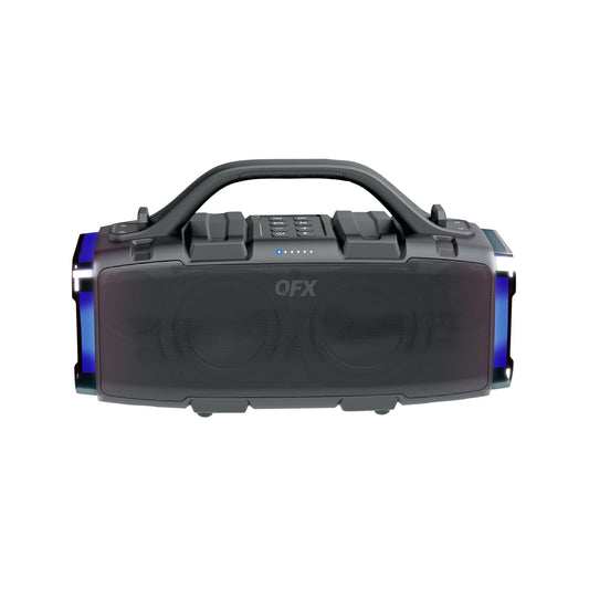 qfx-bt-zx9-high-powered-dual-35-ipx6-waterproof-boom-box-speaker-with-led-lights