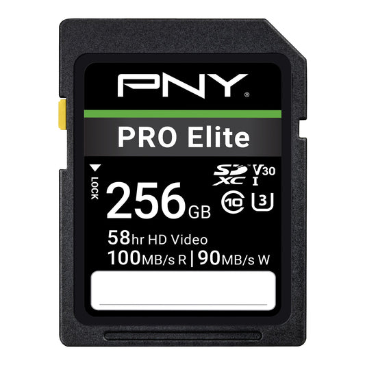 pny-256gb-pro-elite-class-10-u3-v30-sdxc-flash-memory-card