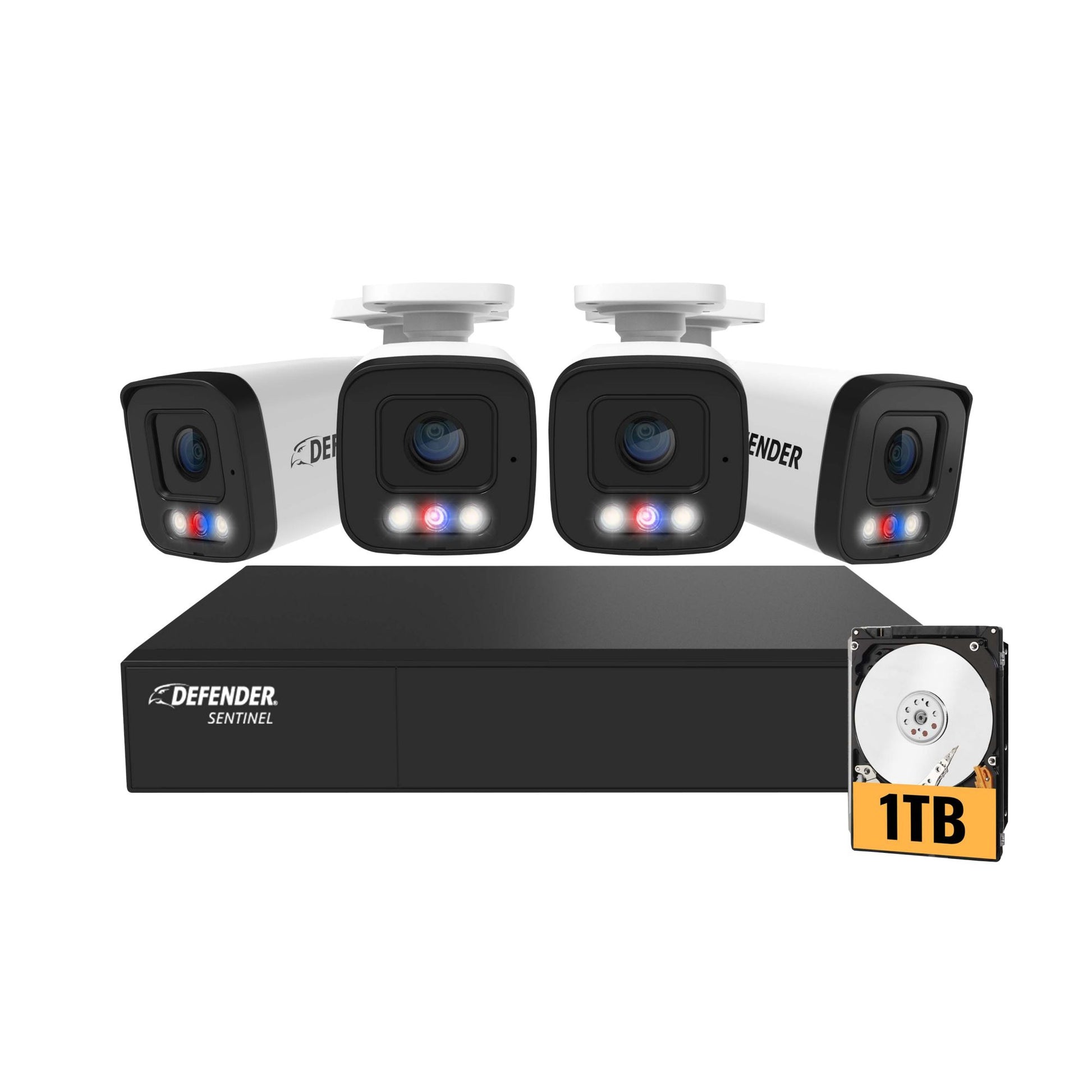 defender-ai-powered-sentinel-4k-ultra-hd-wired-8-channel-poe-nvr-security-system-with-4-metal-cameras-with-1tb-hdd