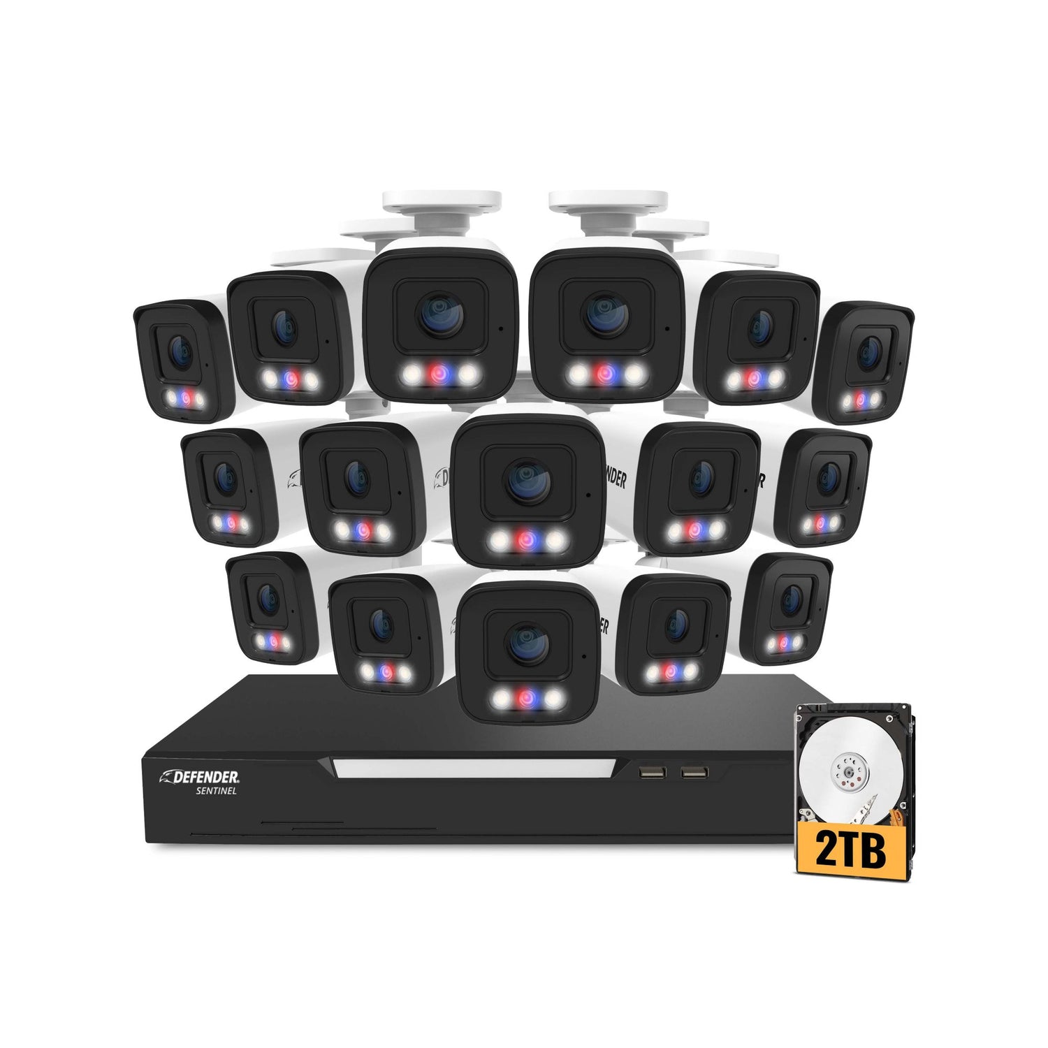 defender-sentinel-4k-wired-16-channel-poe-nvr-security-system-with-16-metal-cameras-with-2tb-hdd