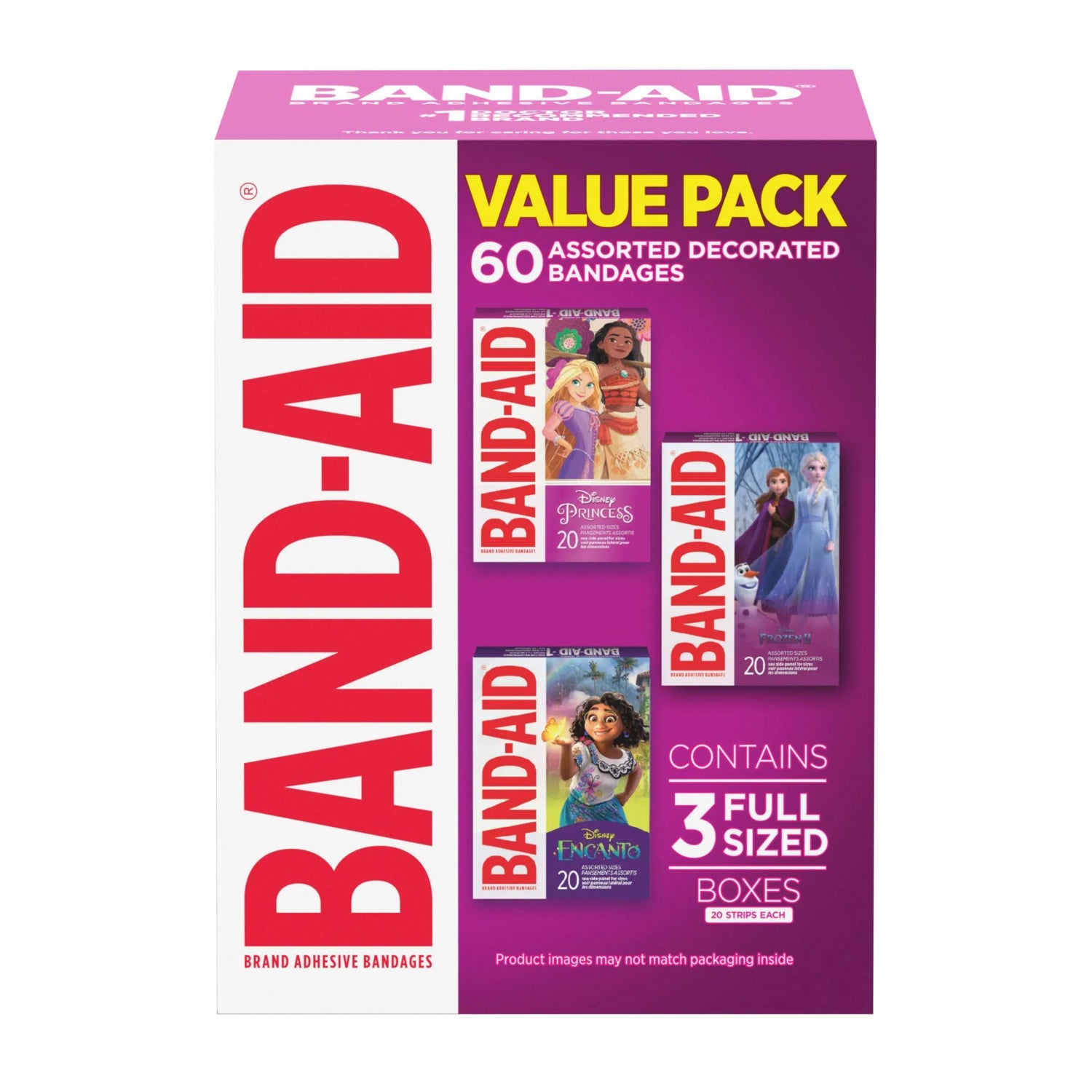 band-aid-bandages-disney-princess-frozen-encanto-60-ct