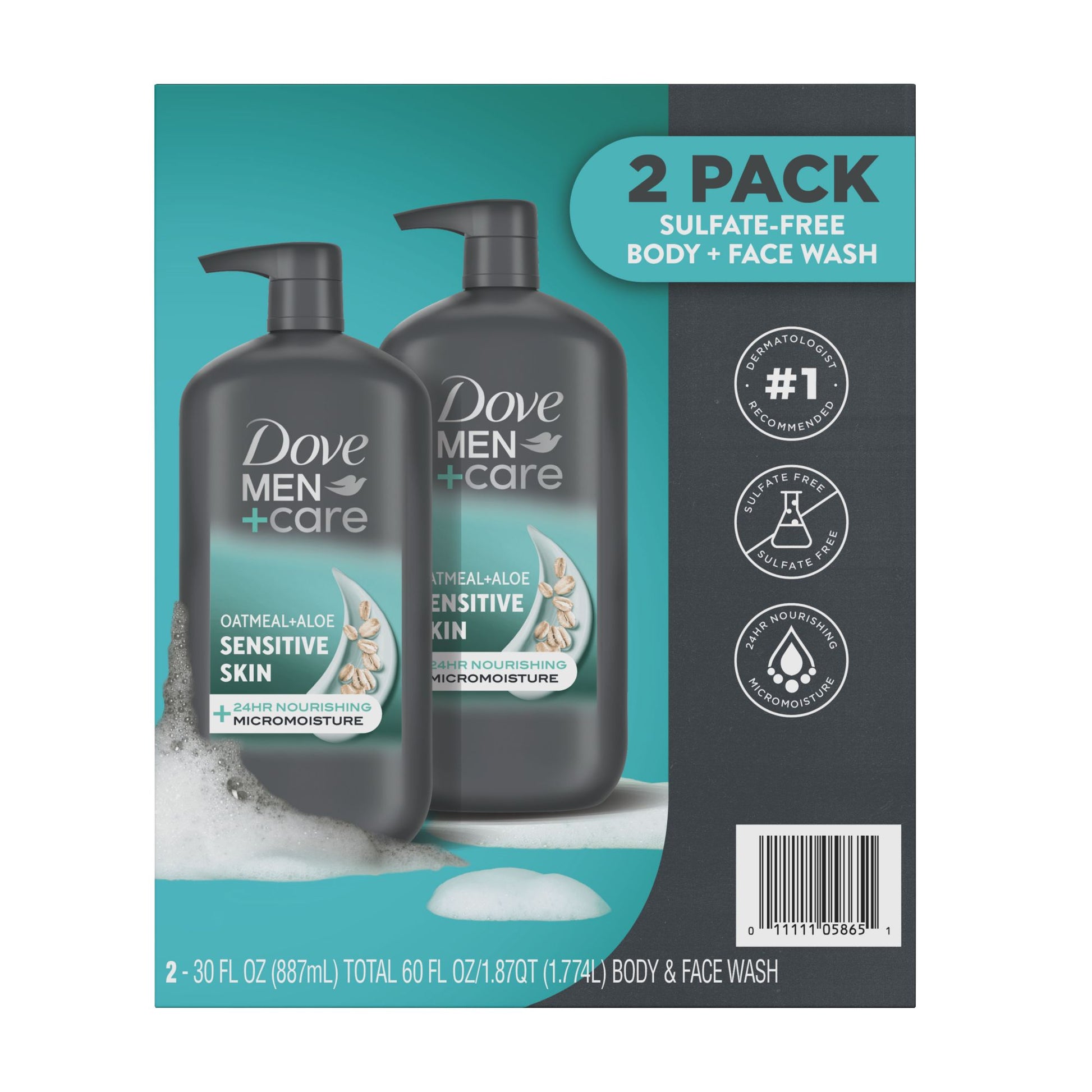 dove-mencare-body-face-wash-sensitive-skin-oatmeal-aloe-2-pk30-oz