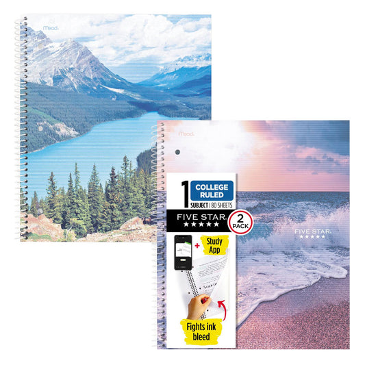 five-star-1-subject-80-ct-college-ruled-notebook-plus-study-app---2-pk