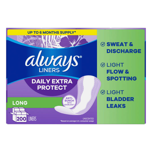 always-daily-extra-protect-liners-long-length-unscented-panty-liners-200-ct