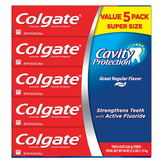 colgate-cavity-protection-toothpaste-with-fluoride-5-pk8-oz---regular-flavor