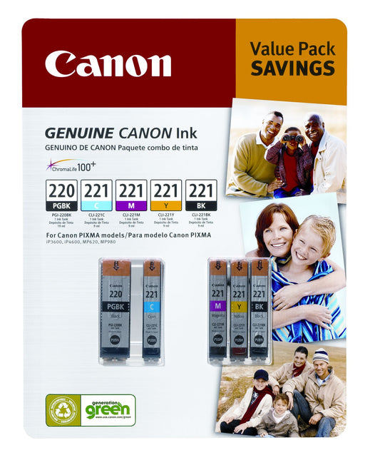 canon-pg-220-and-cl-221-combo-ink-cartridges-5-pack