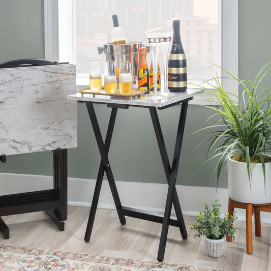 linon-faux-marble-5-pc-tray-set---white