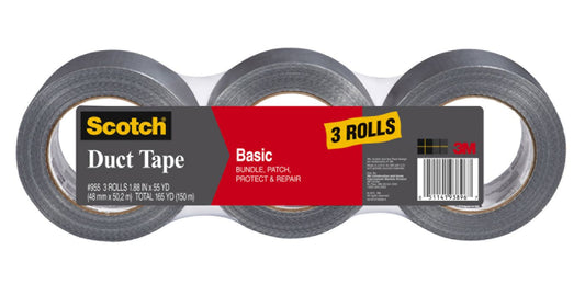 scotch-basic-duct-tape-with-1-1950-core-1-1950-x-1980-3-pk---silver
