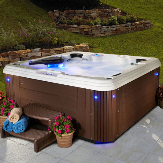 celestial-spas-pearl-6-person-67-jet-acrylic-hot-tub-and-lounger-spa-with-bluetooth---whitesilver-marble